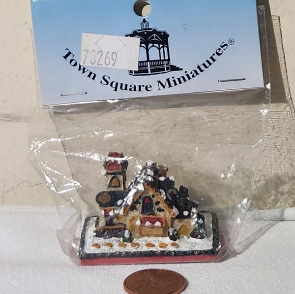 Vtg Sealed Town Square Miniatures Miniature Dollhouse Gingerbread House #G3269 - Picture 3 of 13
